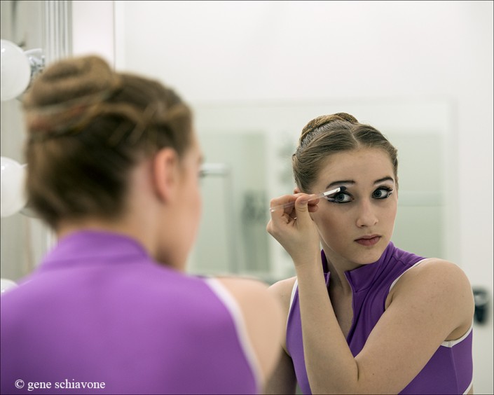 Dancers get ready for private photography session with Gene Schiavone in beautiful dressing rooms in Essex, CT and Naples, FL.